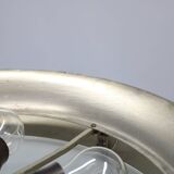 1930s "ufo" chandelier in copper finish by josef hurka, czechoslova