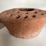 Terracotta farm vase pique flower XXL Folk Art 19th