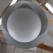 1950s Josef Hurka UFO pendant light for Napako, Czechoslovakia