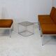 Ensemble de 10 chauffeuses de Louis Baillon, édition Planforms formant canapé modulable, circa 1950
