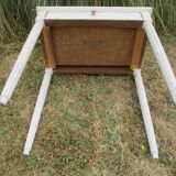 Side table 1900s restyled patinated gray