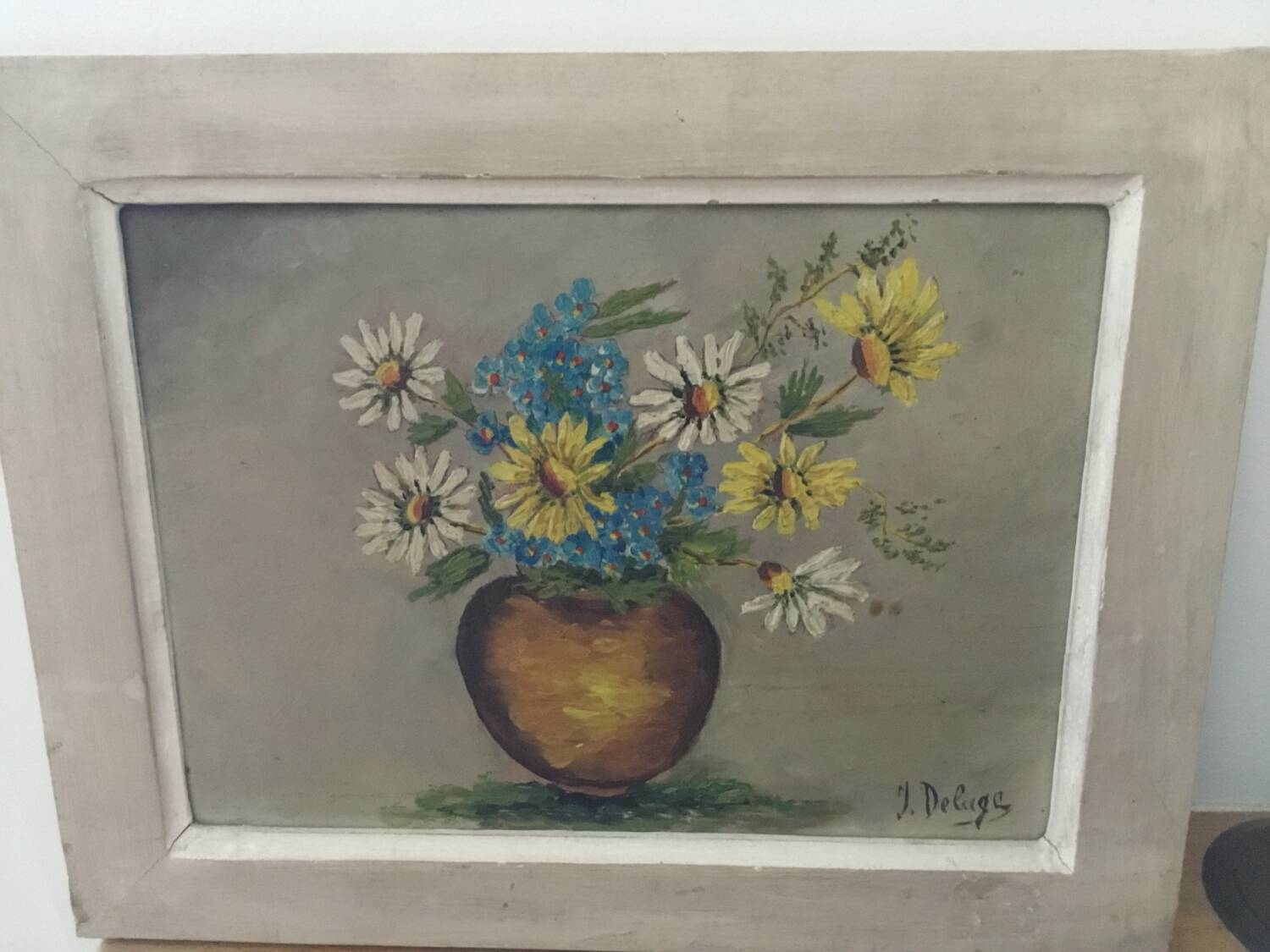 Oil painting by J Delage