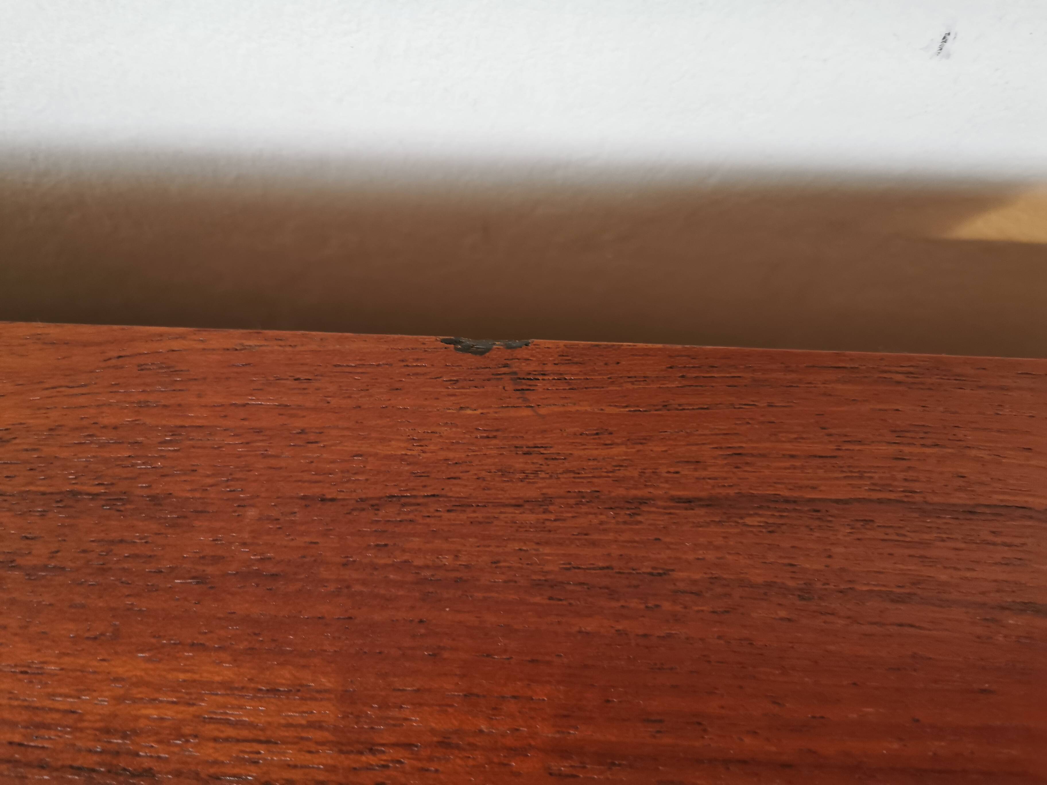 Small teak and metal sideboard, 70s