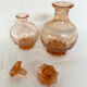 Lot de 2 carafes rose