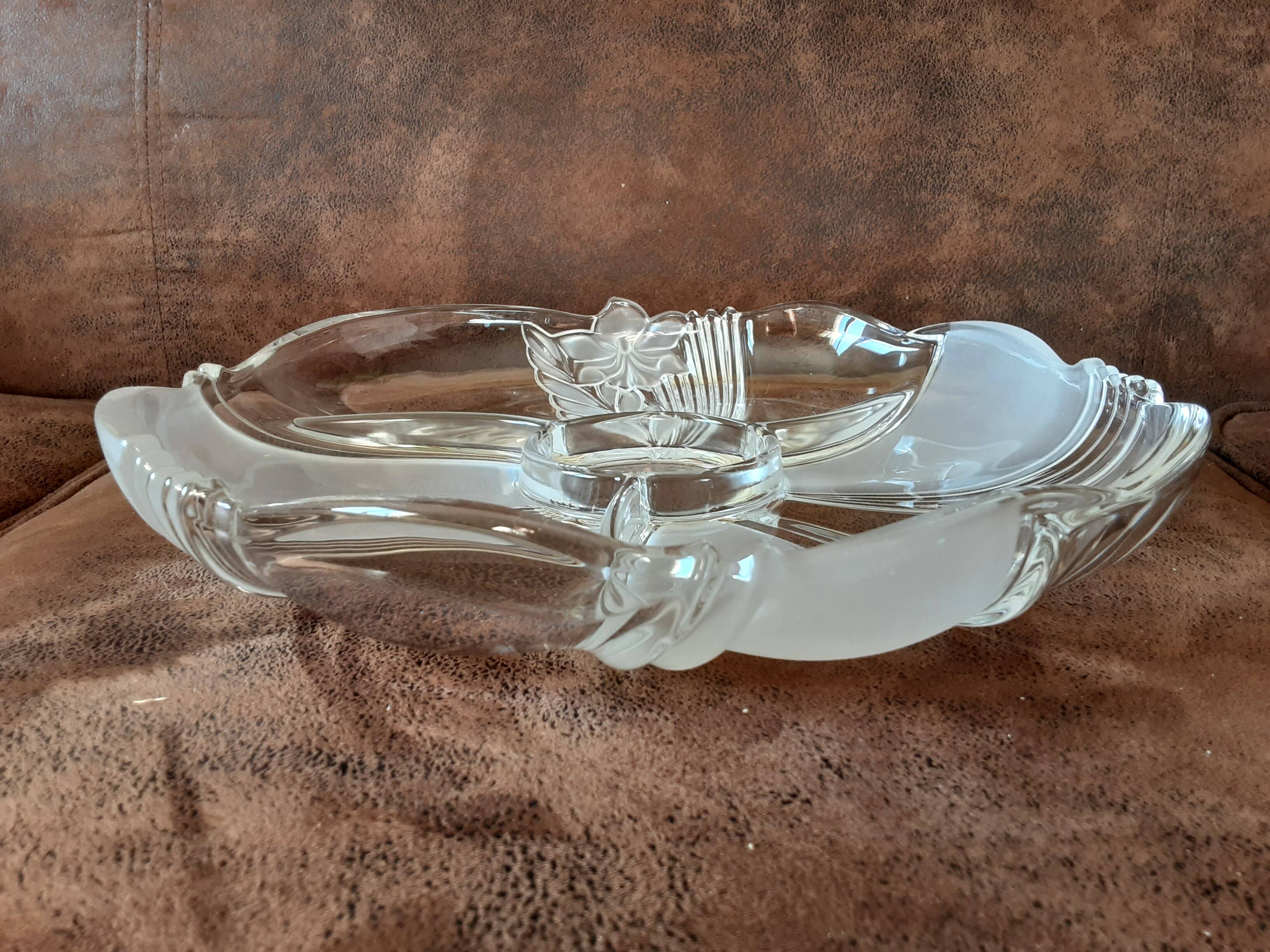 Original crystal compartment dish