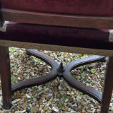 English chair in mahogany, X-shaped legs – 19th century