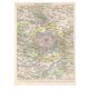 Carte ancienne de Paris et ses environs fin 19ème