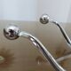 Pair of chrome metal pads 70s