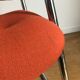 Fauteuil vintage de bureau piètement luge en laine orange par steelcase strafor