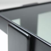 Nesting tables in black by Gianfranco Frattini for Cassina Italy