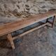 Vintage oak bench, French, 1960s