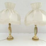 Pair of vintage bedside lamps