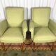 Paire de fauteuils vintages scandinaves 1960 vert