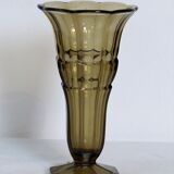 Smoked glass vase