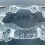 1970s Swedish Pukeberg Glass Candle Holder