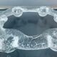 1970s Swedish Pukeberg Glass Candle Holder