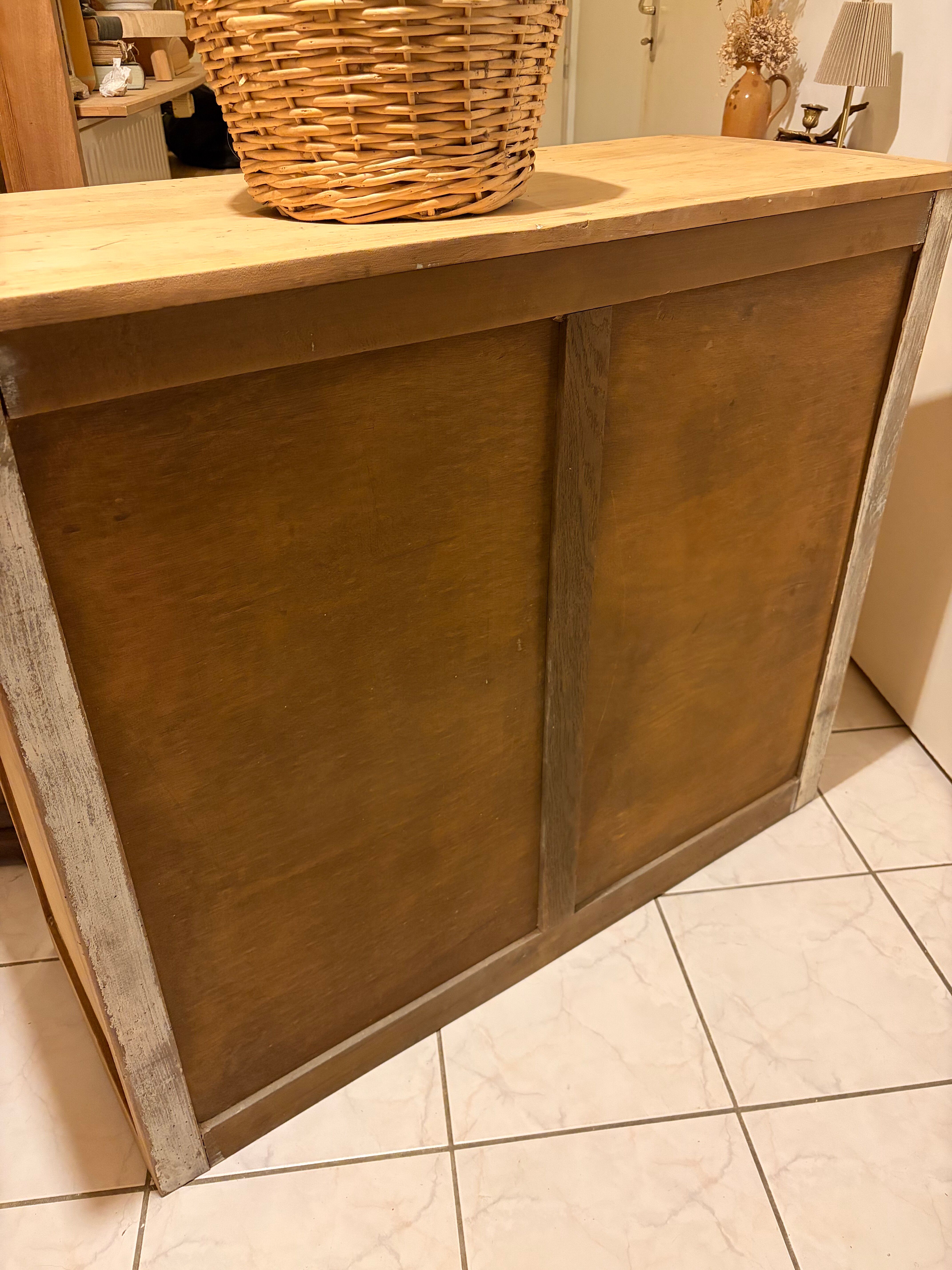 Rustic wooden buffet