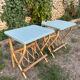 Paire de chevets en rotin vintage 1960