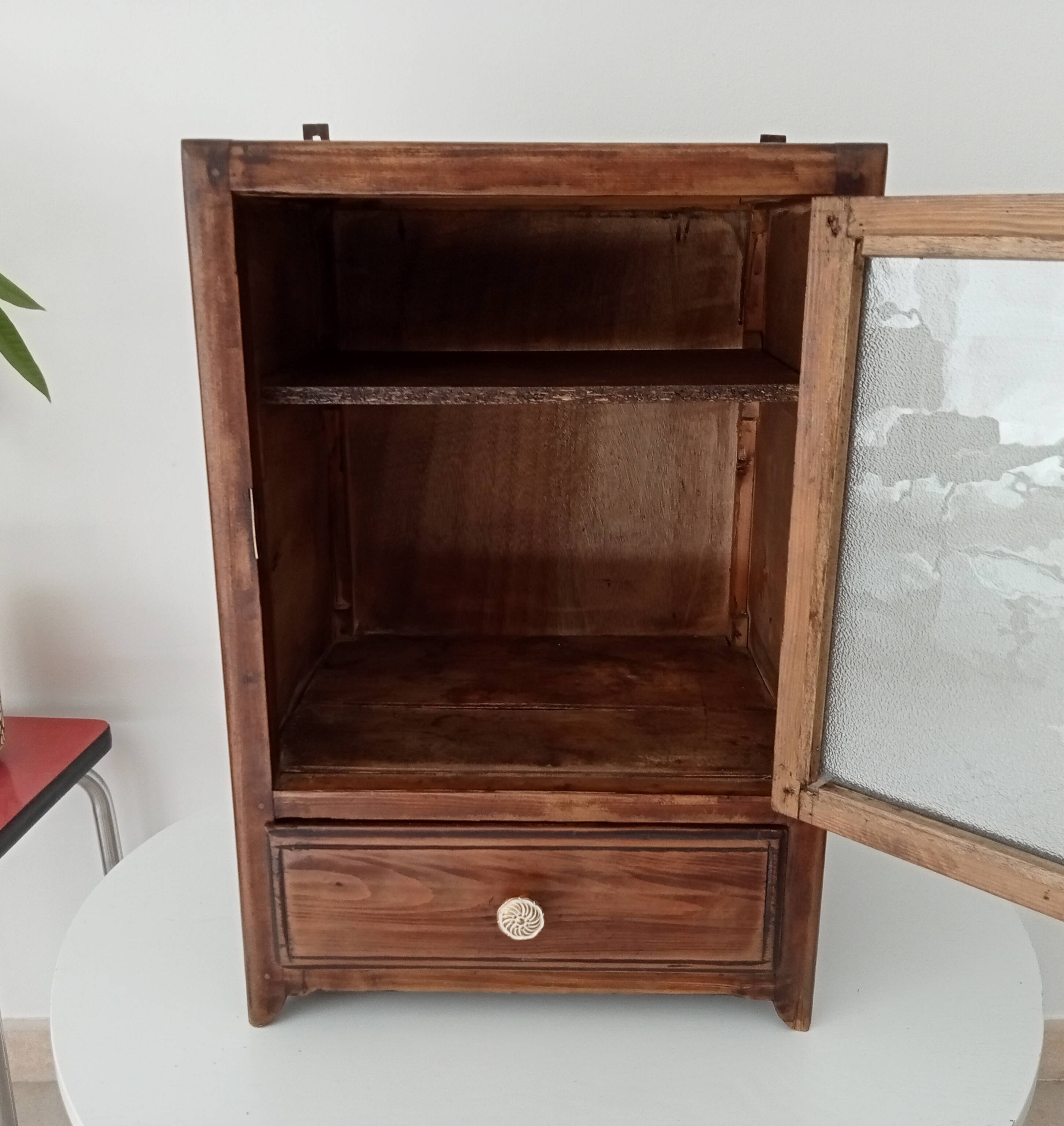 Medicine cabinet, 30s/40s oak bathroom cabinet