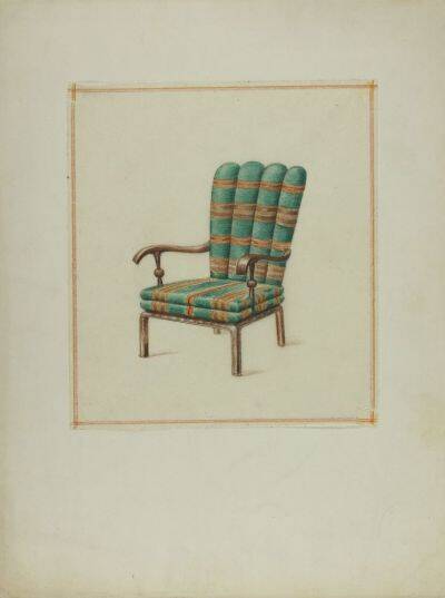 Ensemble de banc de salle à manger et de fauteuil, Vienne-Budapest, vers 1930.