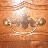 Louis XV style solid oak chest of drawers