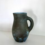 Blue ceramic pitcher Les 2 Potiers (Michelle and Jacques SERRES)