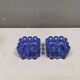 Two candle holders from Danish Holmegaard glassworks, 1968s