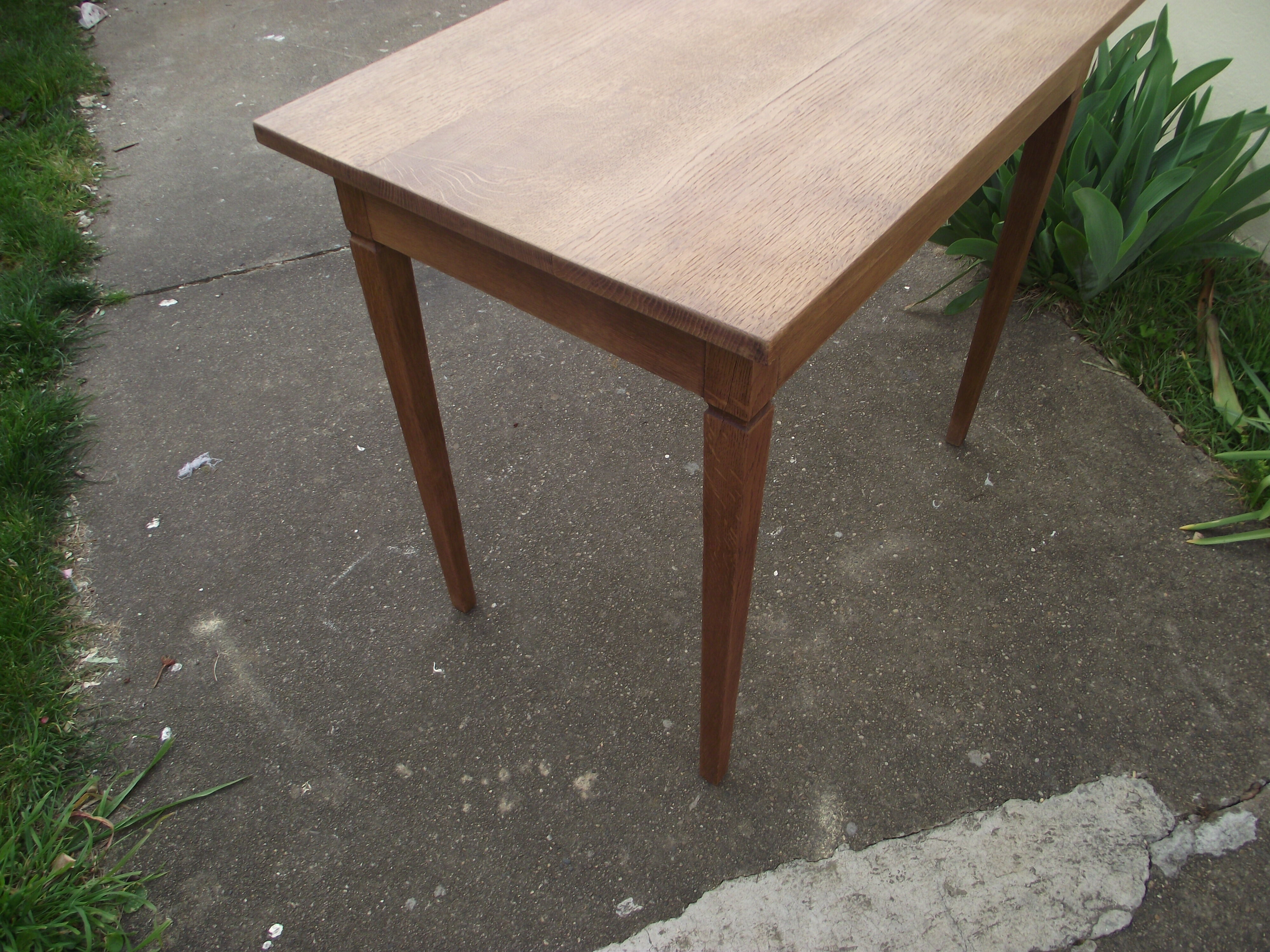 Solid oak farm table