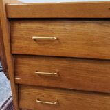 Vintage chest of drawers holes drawers