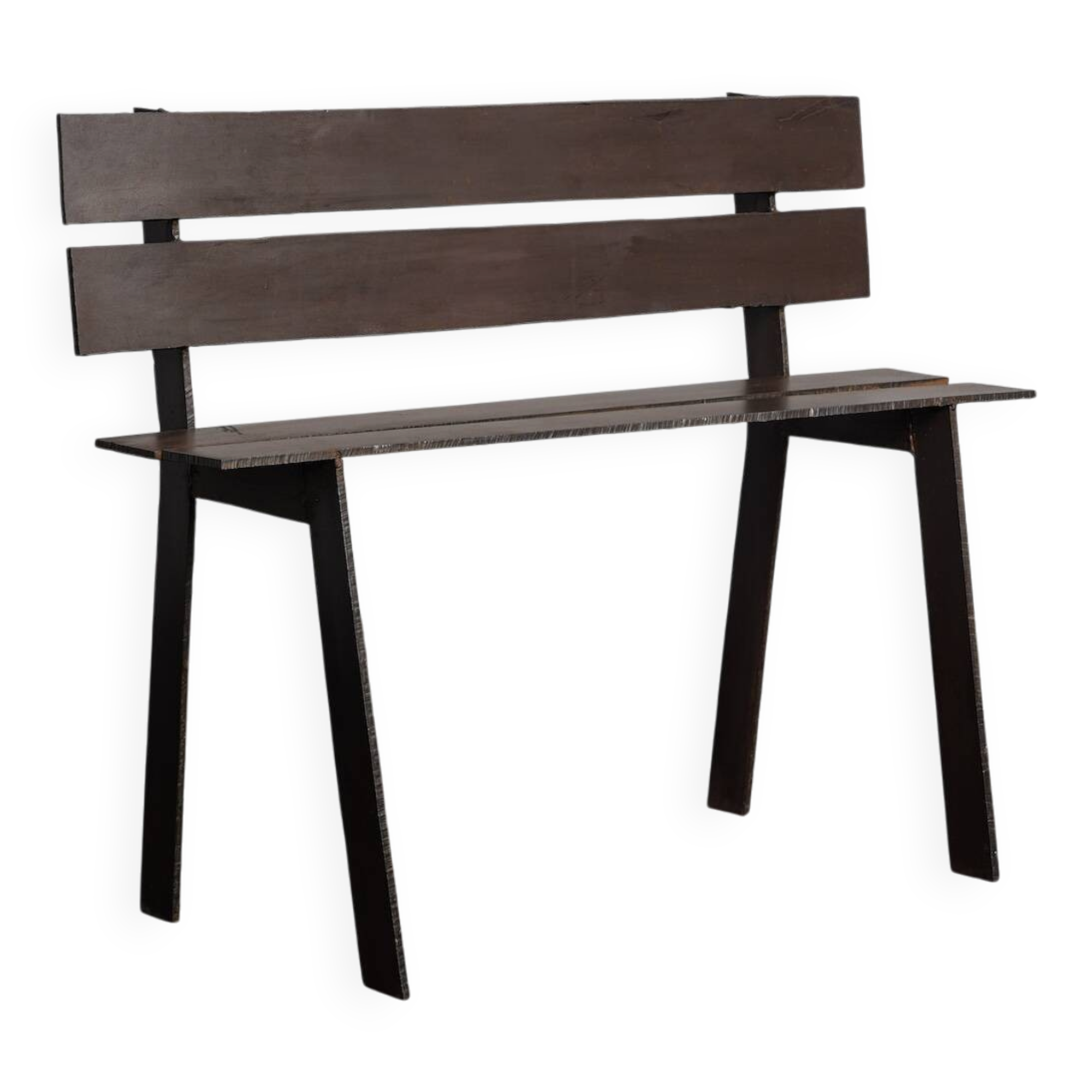 Unique sculptural corten steel bench, Netherlands, 1990s