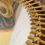 Rattan mirror