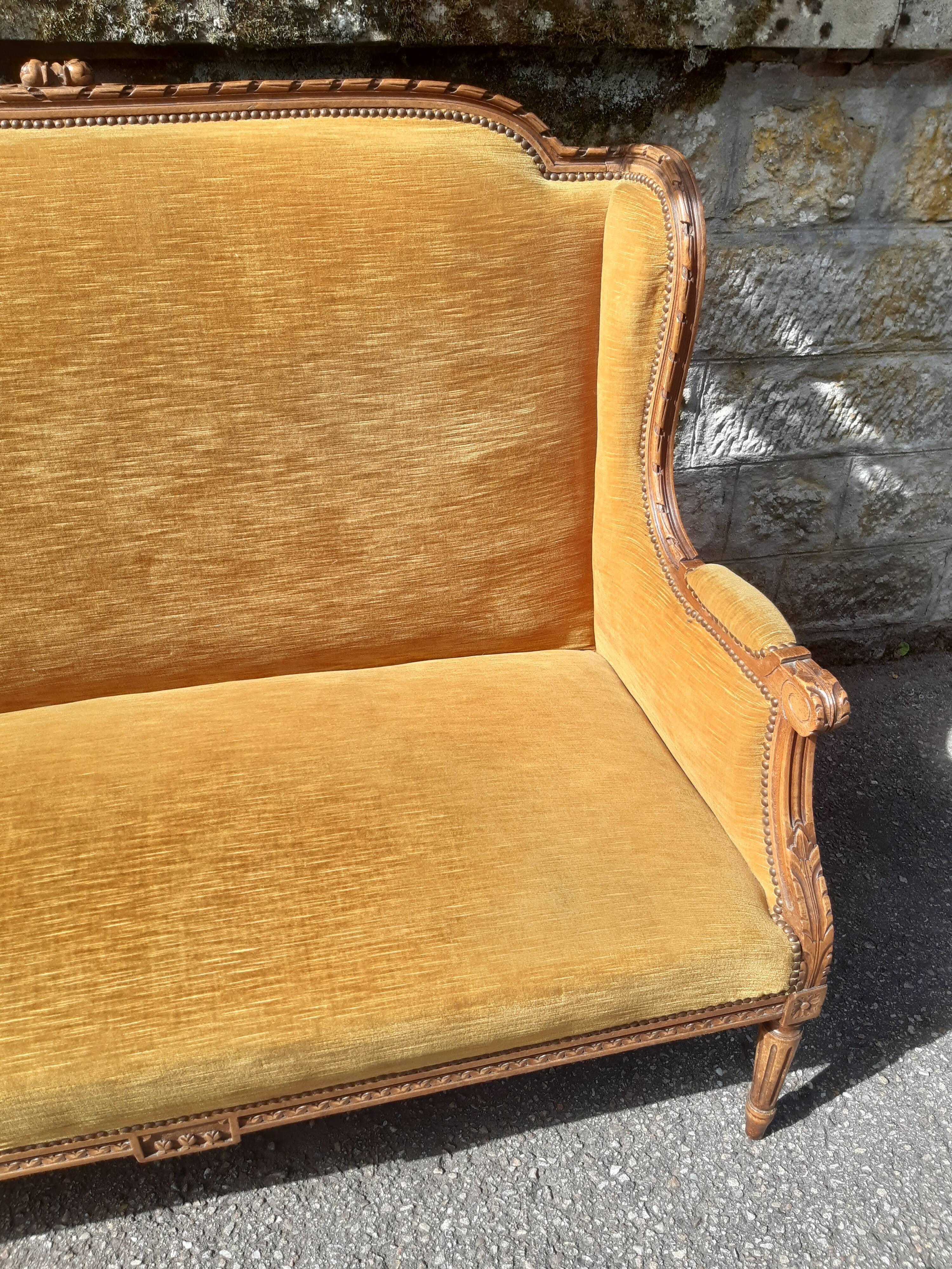 Old bench in Louis XVI style