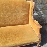 Banquette ancienne de style Louis XVI