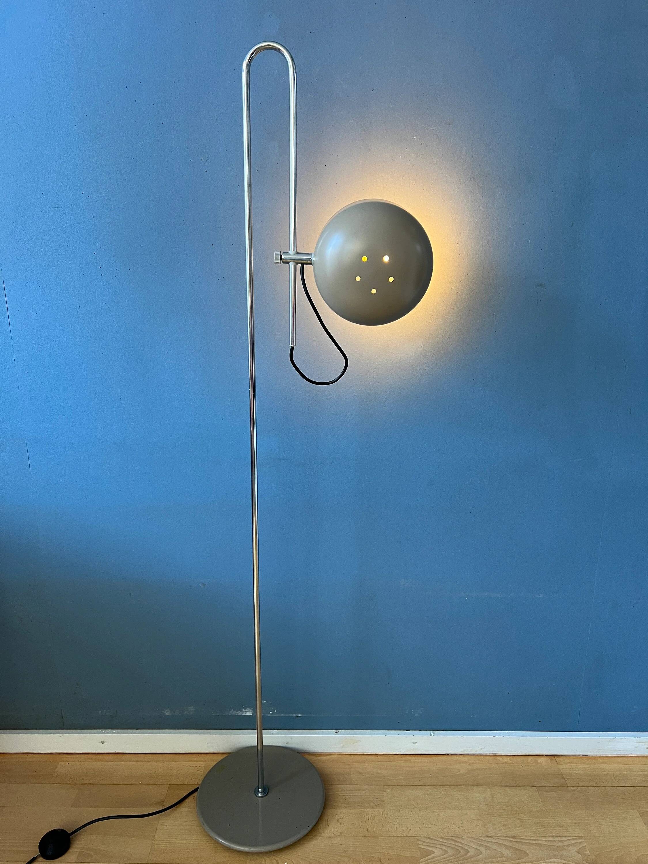 Beige adjustable vintage floor lamp Anvia