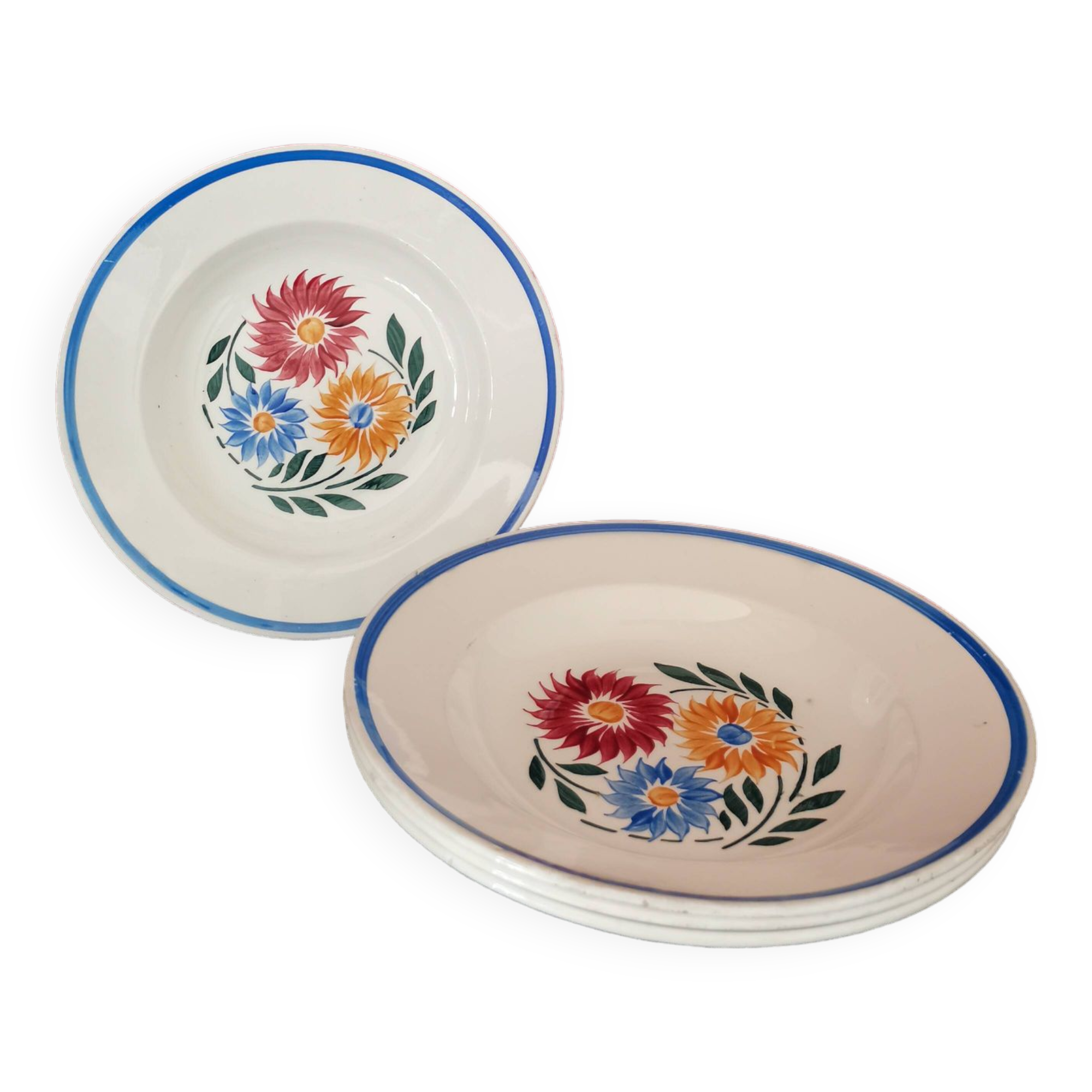Rustic Flowers Lunéville Plates