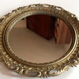 Miroir mural en bois - style florentin - vintage des années 70