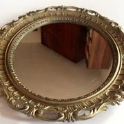 Wooden wall mirror - florentine style - vintage from the 70s