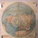 Mappemonde carte ancienne communication dans l’hémisphère nord
