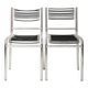 Pair of chrome chairs "Sandow" (1 of 3), René Herbst, 1980s