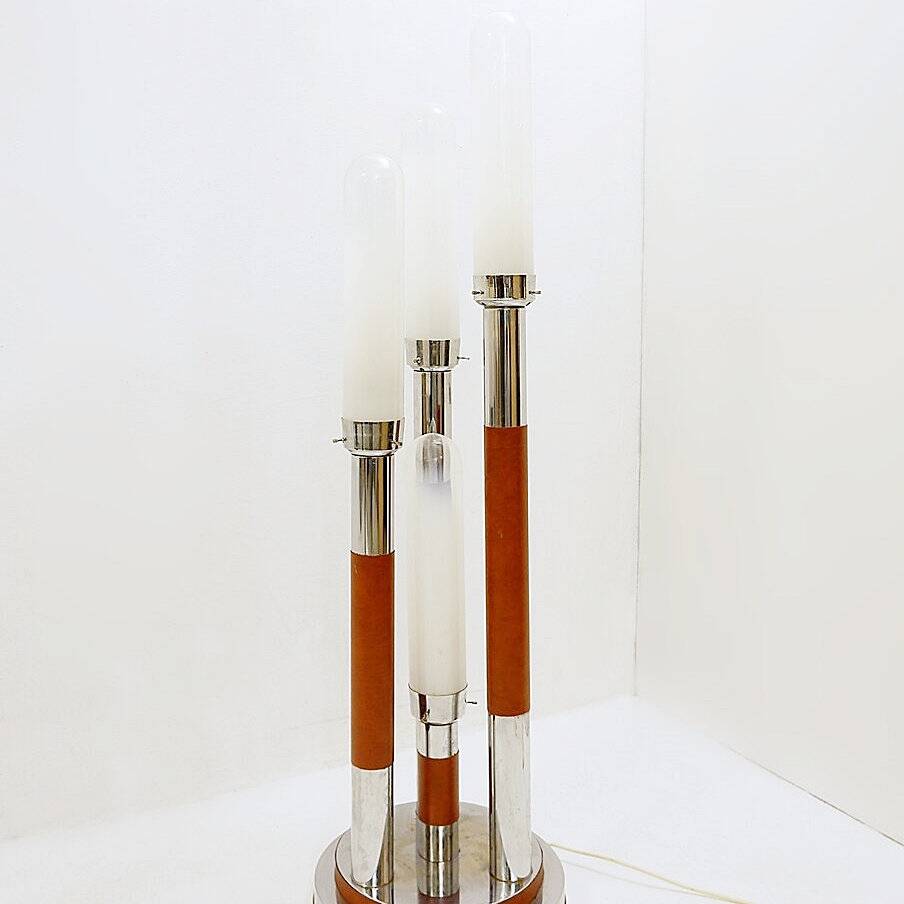 Lampadaire vintage Space Age – Carlo Nason pour Mazzega (1970)