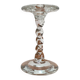 Chandelier vintage en verre torsadé, années 1970