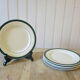 6 dessert plates in half porcelain