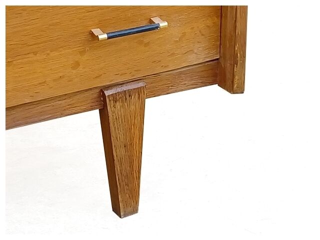 Vintage chest of drawers 60s light wood