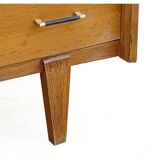 Vintage chest of drawers 60s light wood