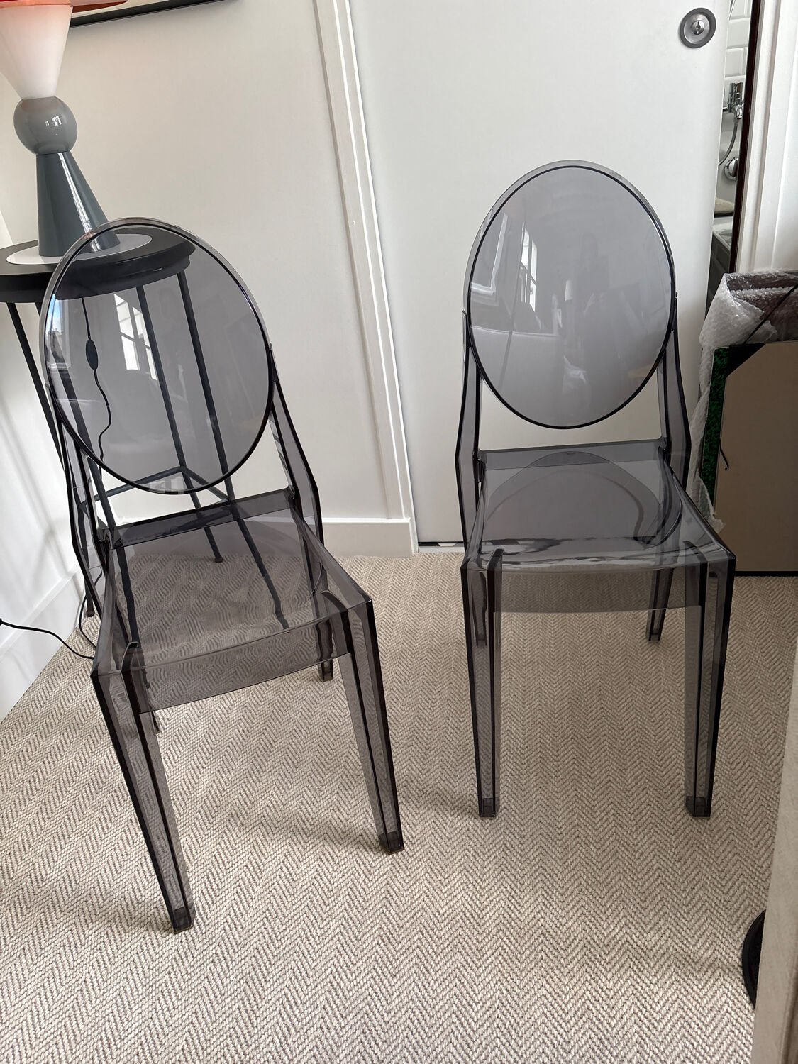 2 Victoria Ghost chairs by PH Stark