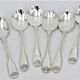 Christofle Vendome model 6 spoons, ice scoops, in silver-plated metal, 12.7 cm