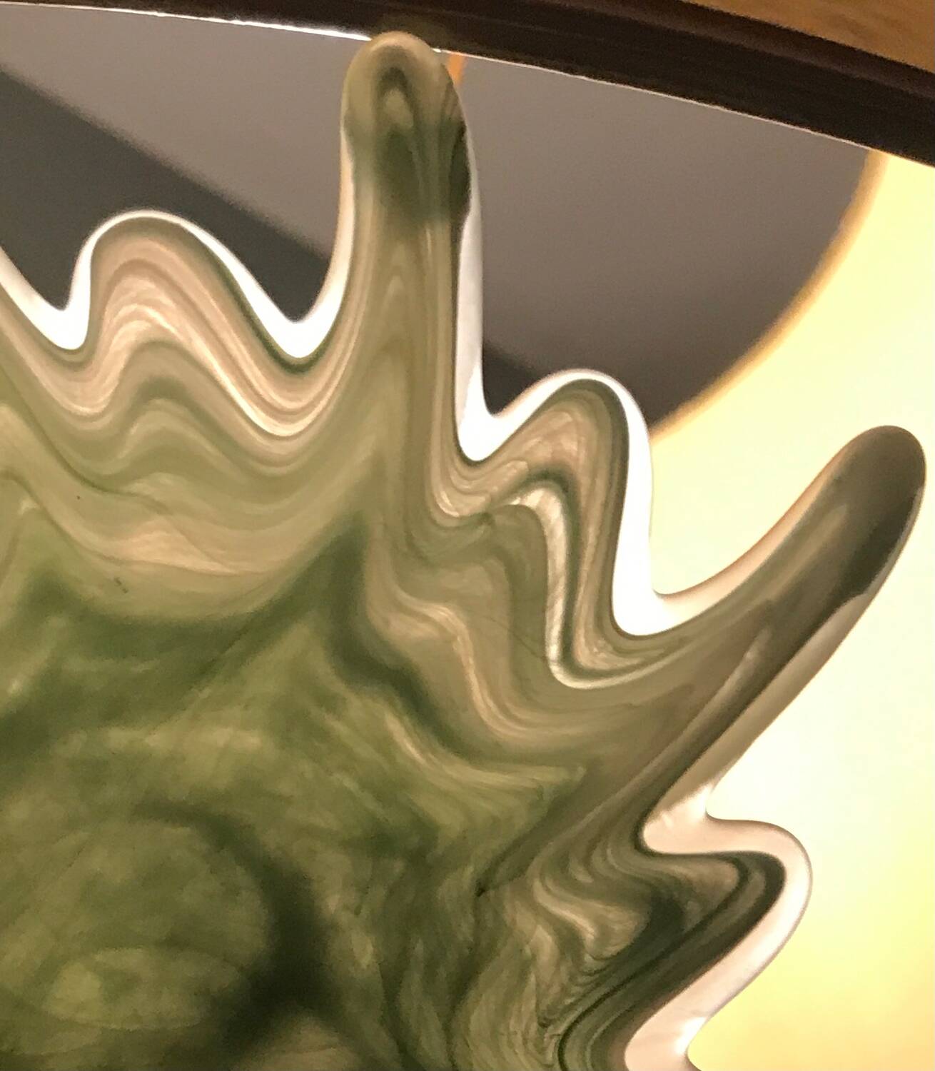 Opaline glass cup or ring sizer