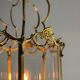 Gilt bronze lantern, original curved glass, circa 1900