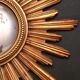 Mirror Sun gilded wood 59 cm, Deknudt