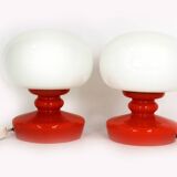 Glass Table Lamps by Stepan Tabery for Osvetlovaci Sklo, 1970s,